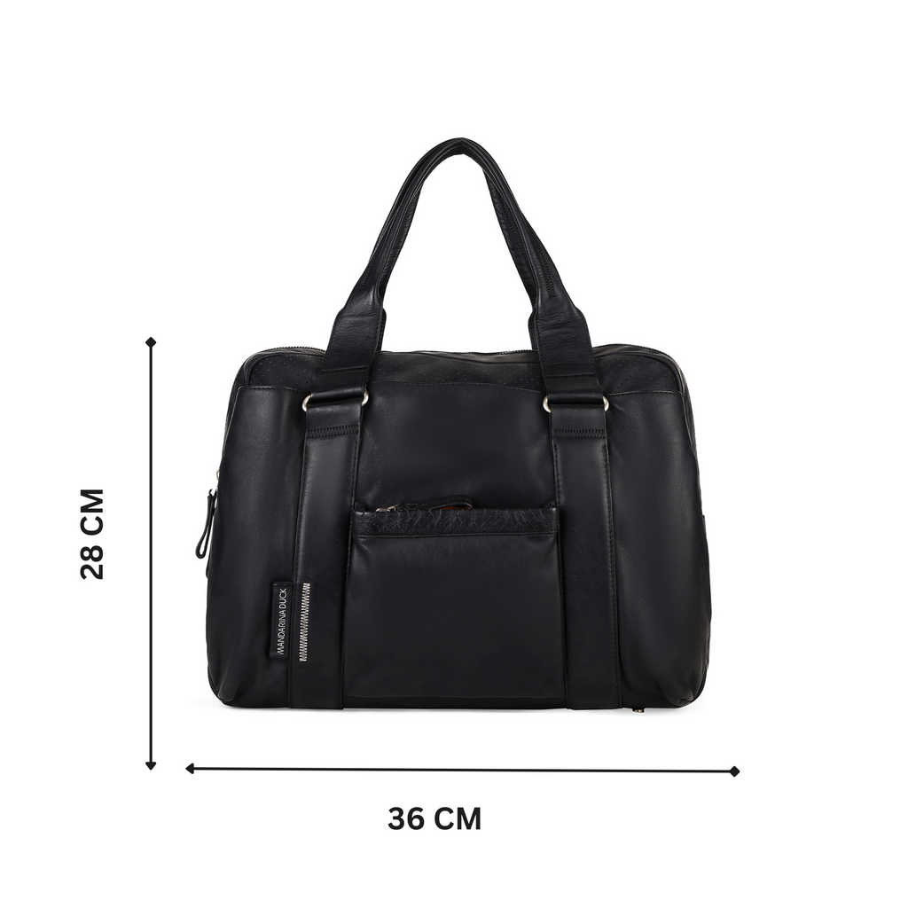 Grace Collection Limited Edition Genuine Leather Black Office Bag