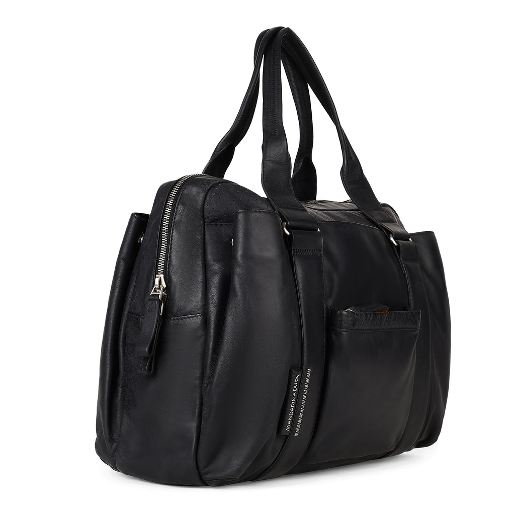 Grace Collection Limited Edition Genuine Leather Black Office Bag
