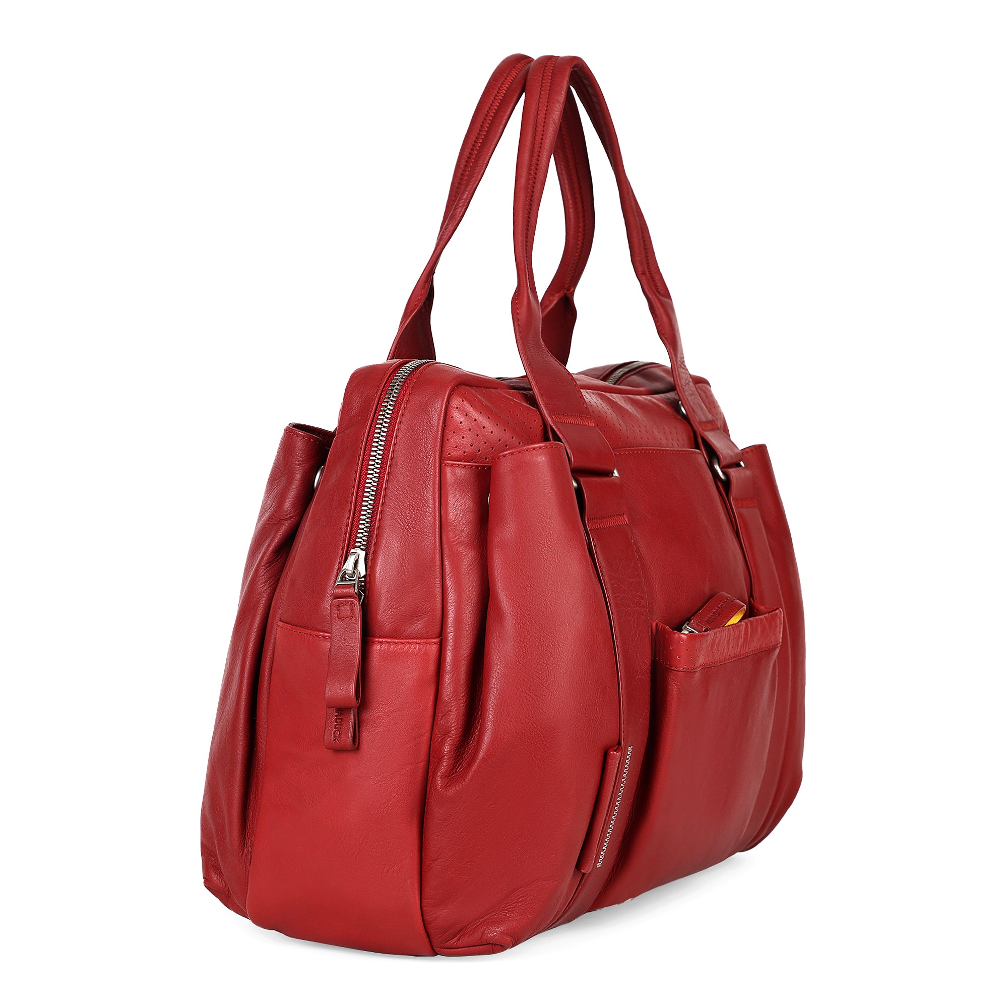 Grace Collection Limited Edition Genuine Leather Red Office Bag - Mandarina Duck
