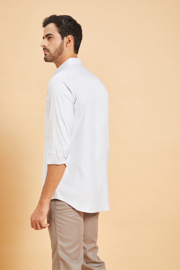 Men's Grey Color June Grey Shirt Full Sleeves Casual Shirt