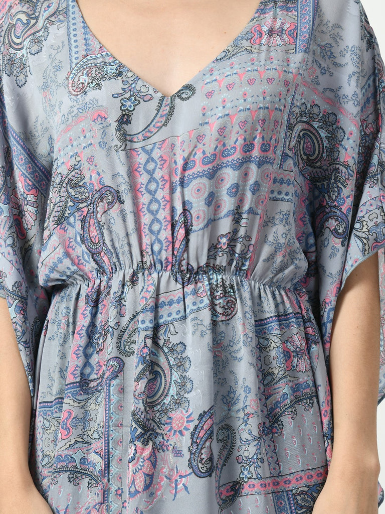 Women's Georgette Grey Nightdress