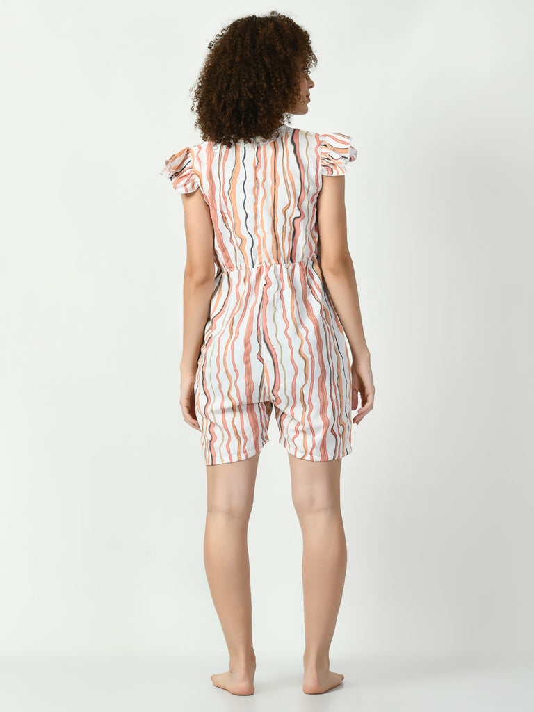 Women's Viscose Rayon Peach Nightdress
