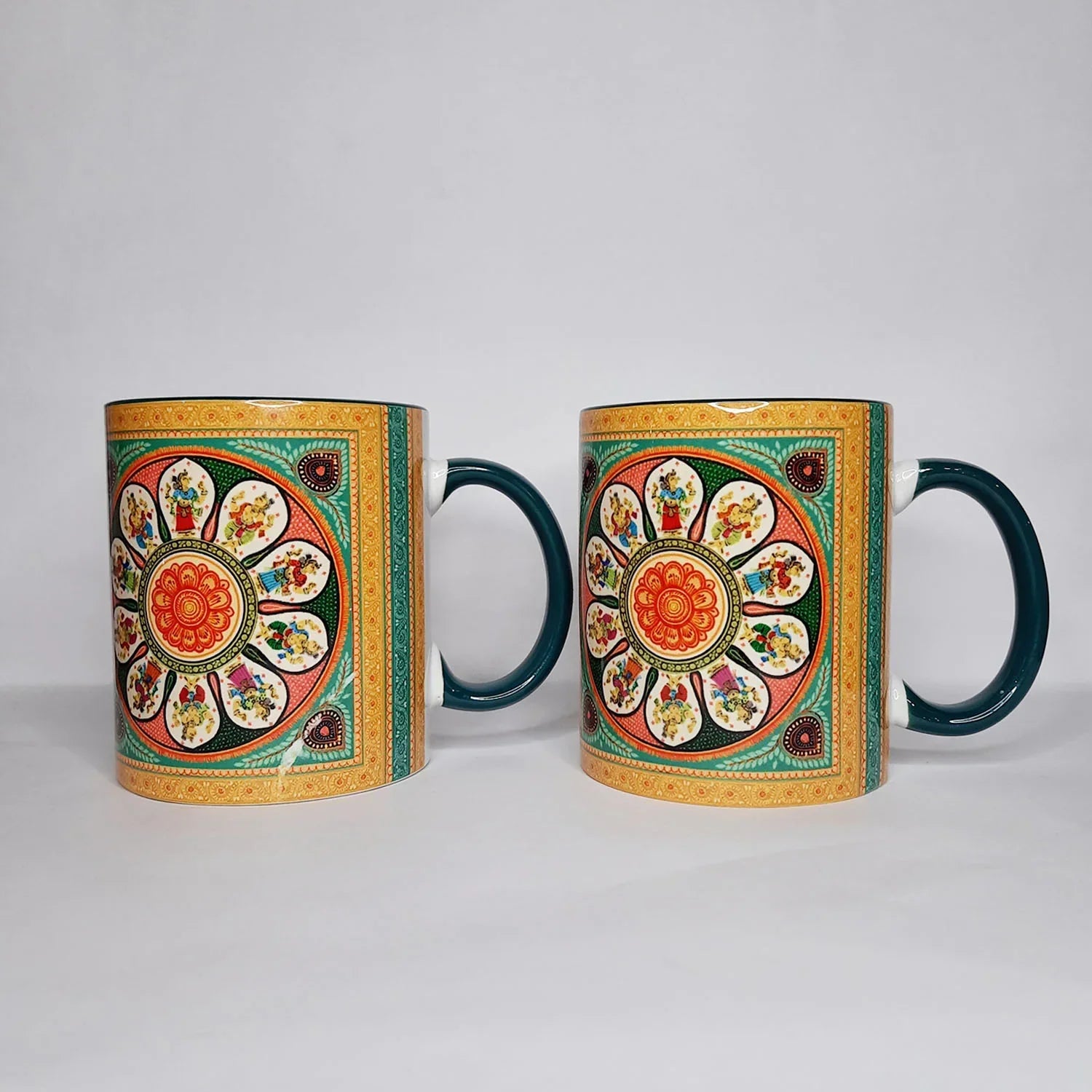 Folk Tales Coffee Mug Set Of 2 By Trendia Decor