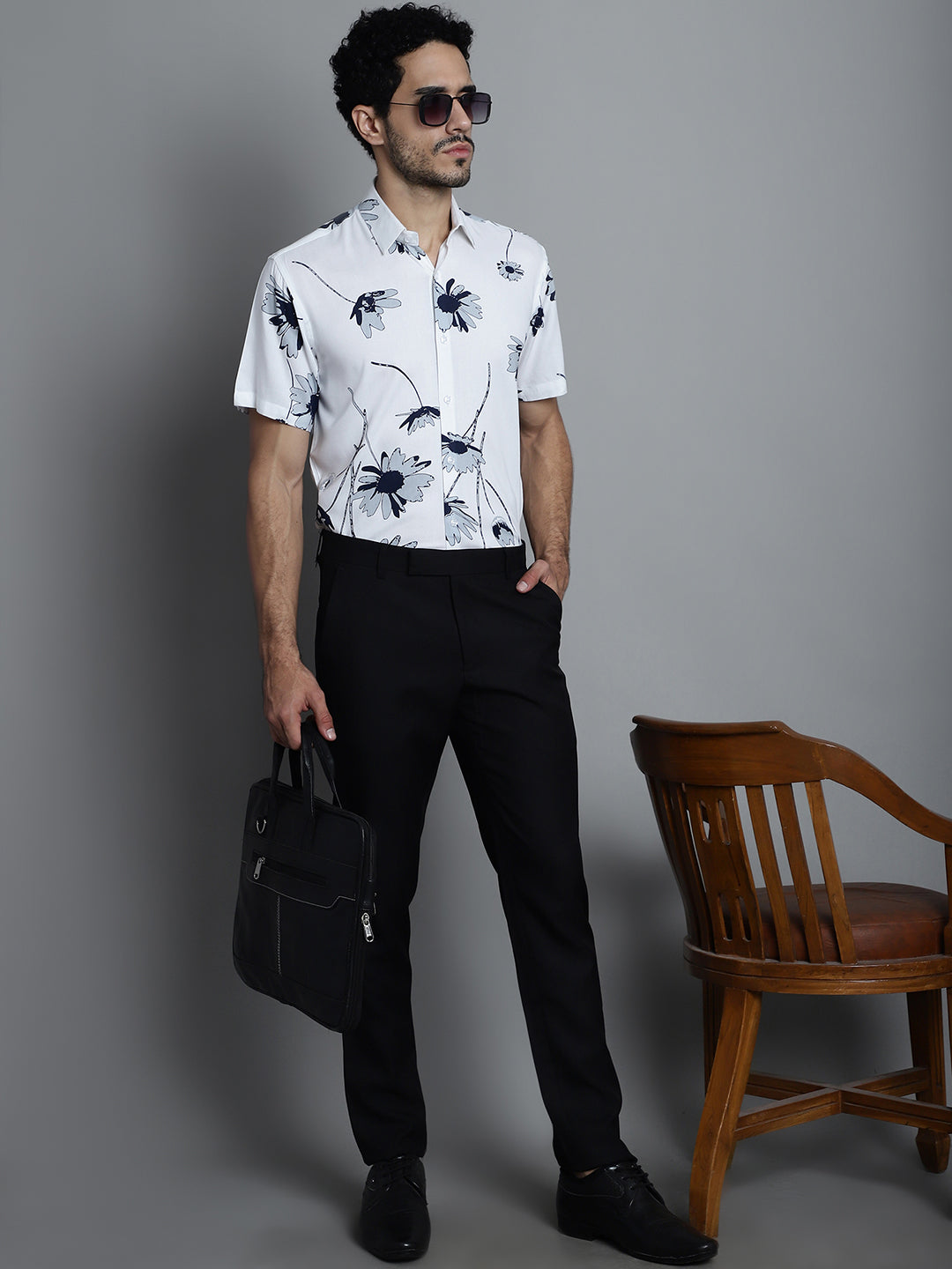 Men's Floral Printed Formal Shirts - Taantav