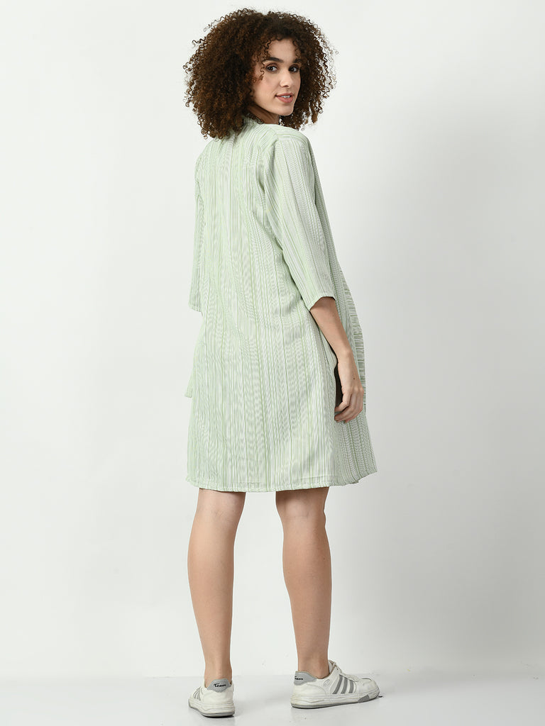 Women's Viscose Rayon Green Nightdress