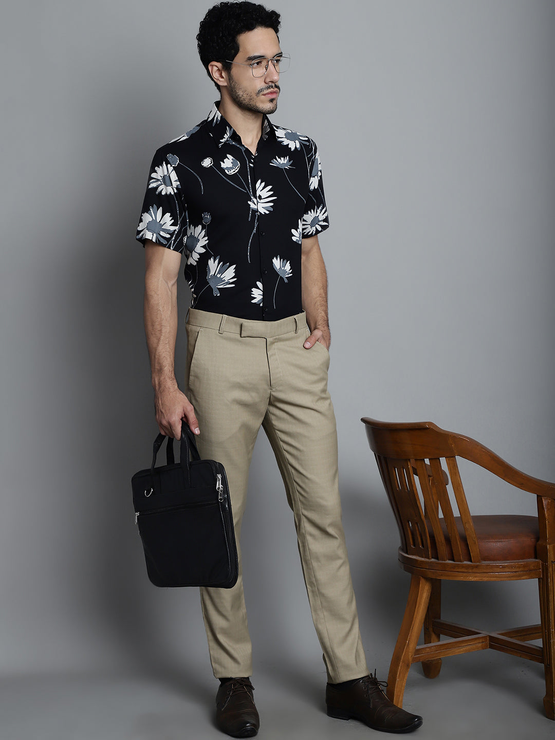 Men's Floral Printed Formal Shirts - Taantav