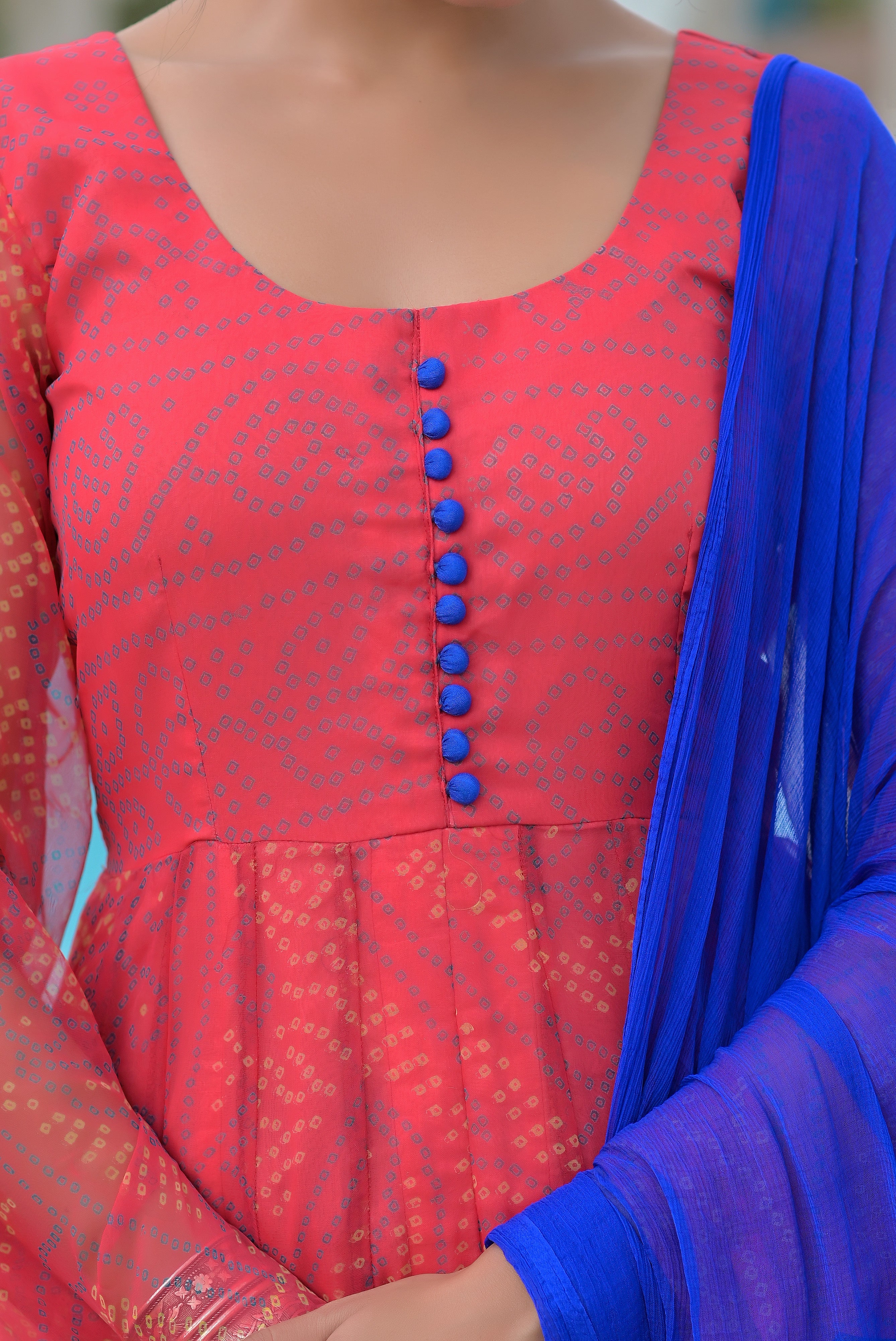bandhani dress back neck designs Bandhani Dress Neck Pattern Design Cotton Dress Design Bandhani Salwar Kameez Designs Neck Dress Neck