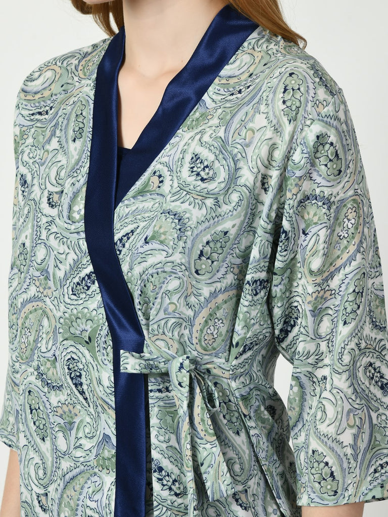Women's Satin Blue Nightdress