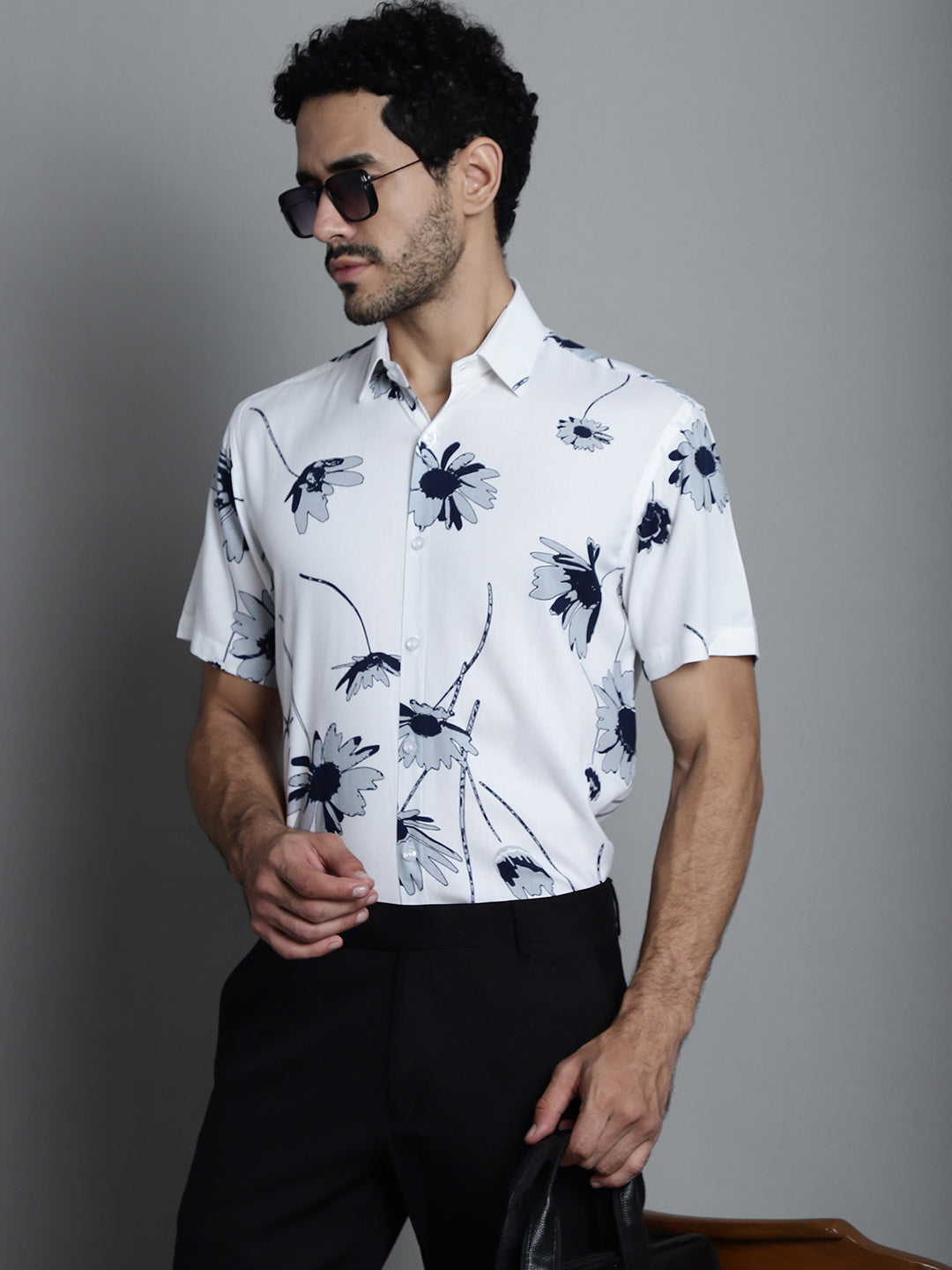 Men's Floral Printed Formal Shirts - Taantav