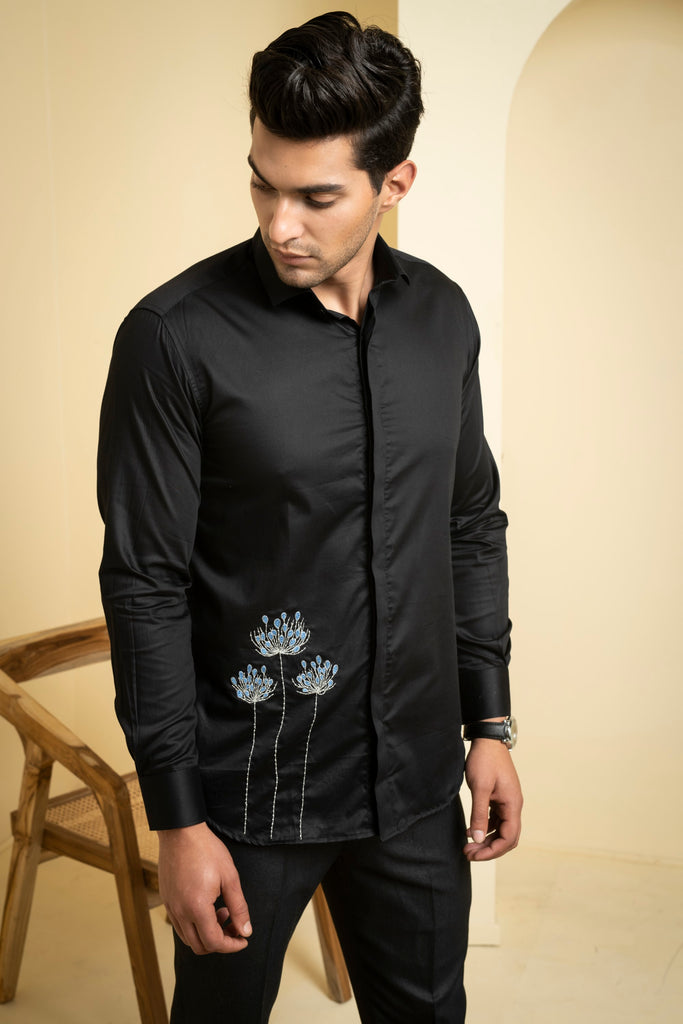 Men's Black Color Atore Full Sleeves Shirt