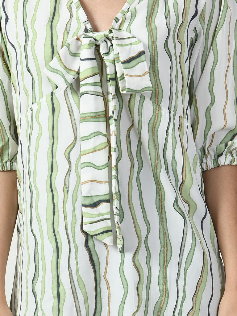 Women's Viscose Rayon Green Nightdress