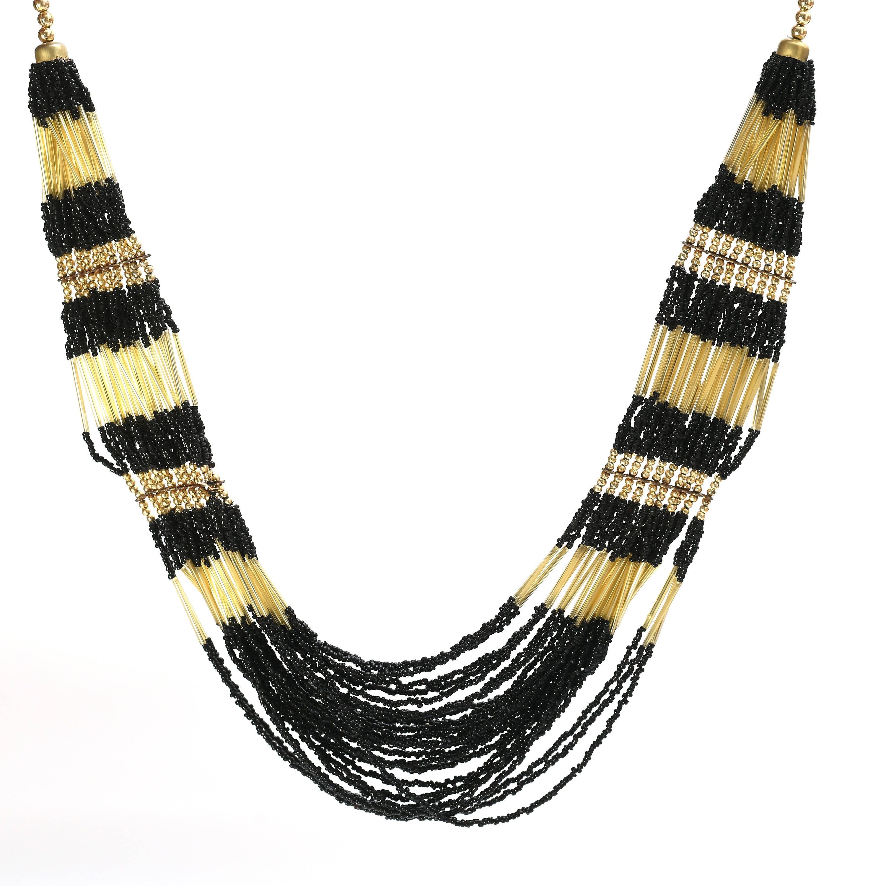 Kamal Johar Black Color Necklace with Ear