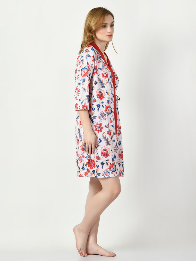 Women's Satin Red Nightdress