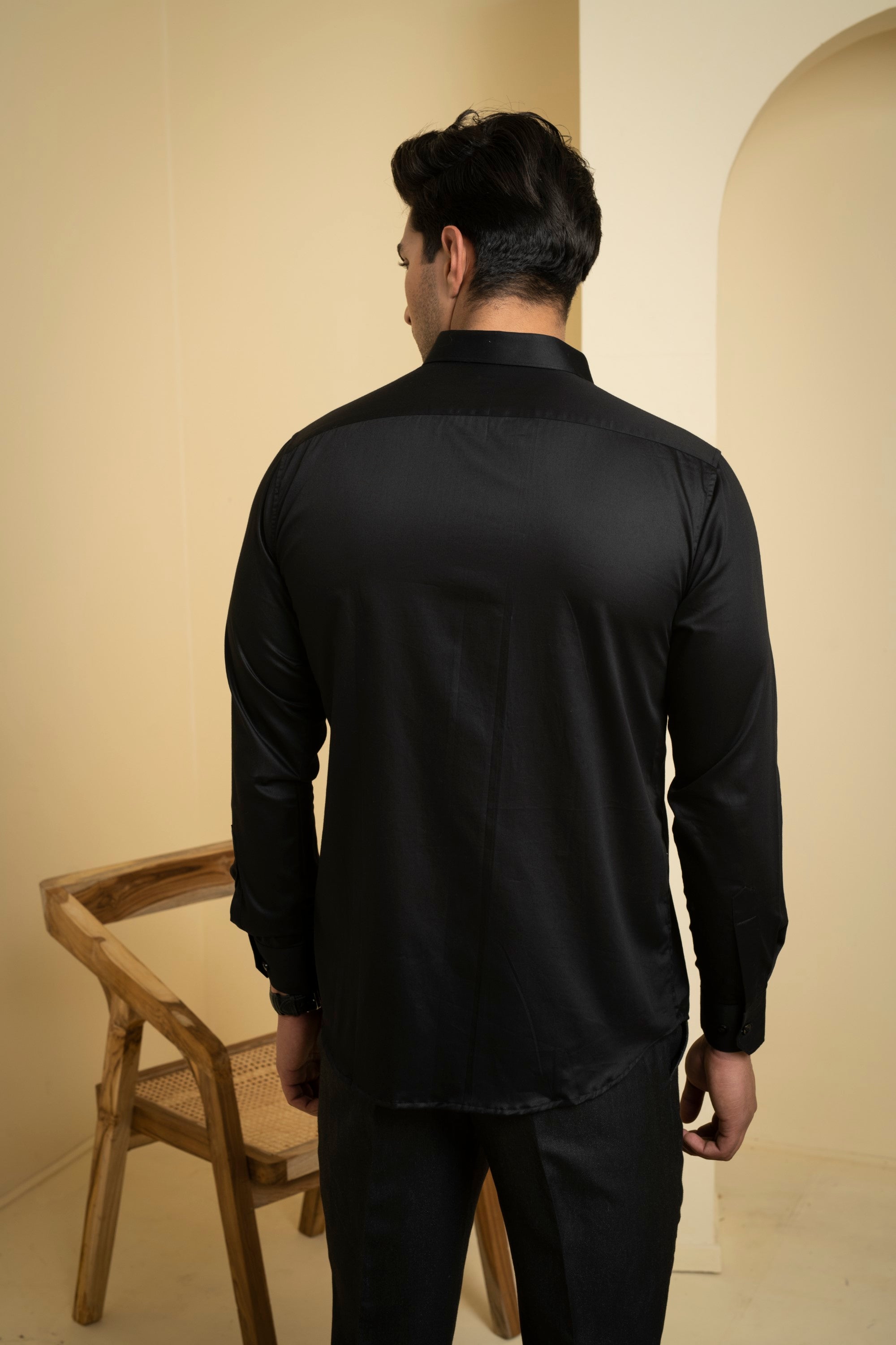 Men's Black Color Atore Full Sleeves Shirt - Hilo Design
