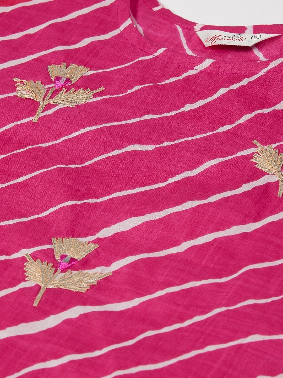 Women's Leheriya Printed Straight Kurta
