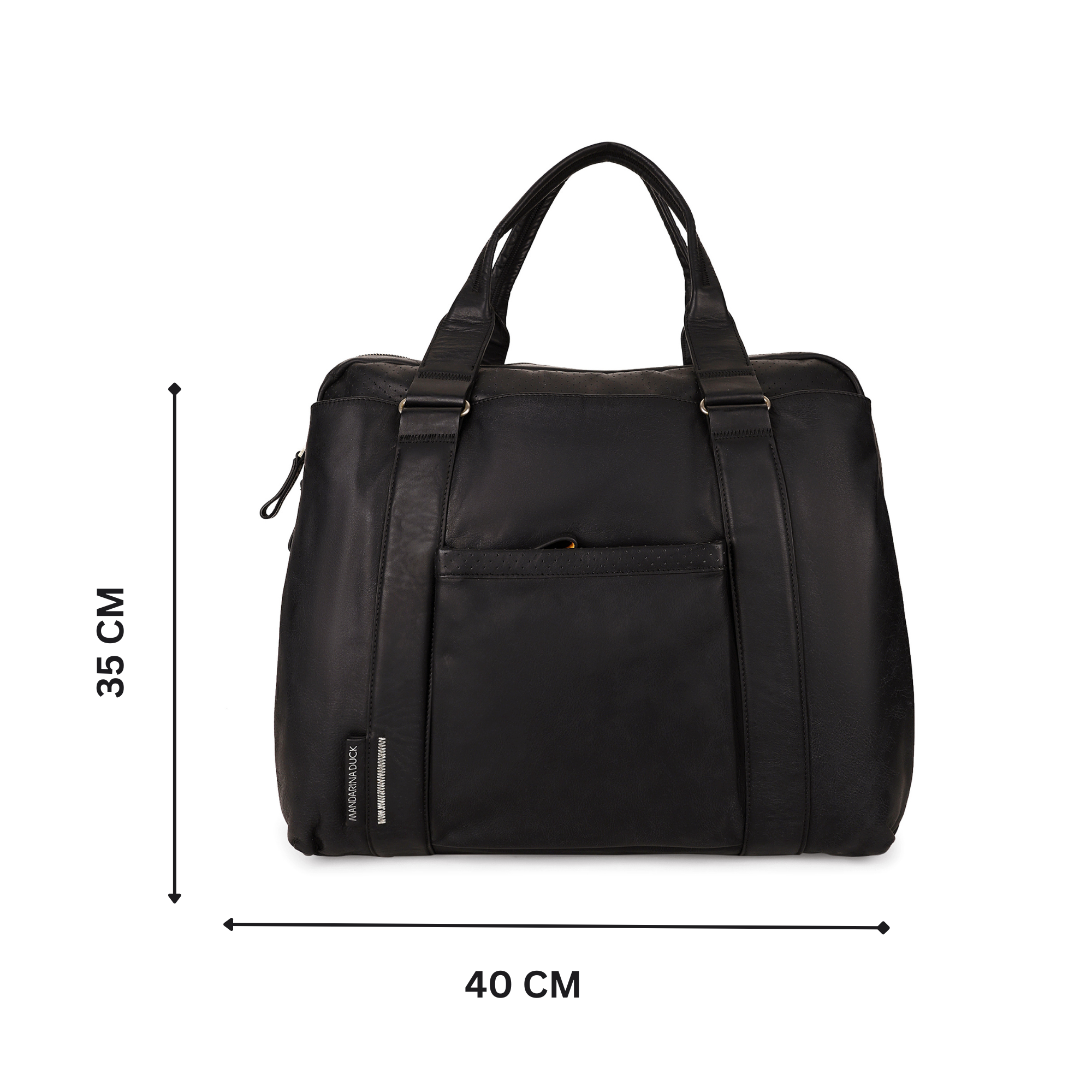 Grace Collection Limited Edition Genuine Leather Brown Laptop Bag - Mandarina Duck