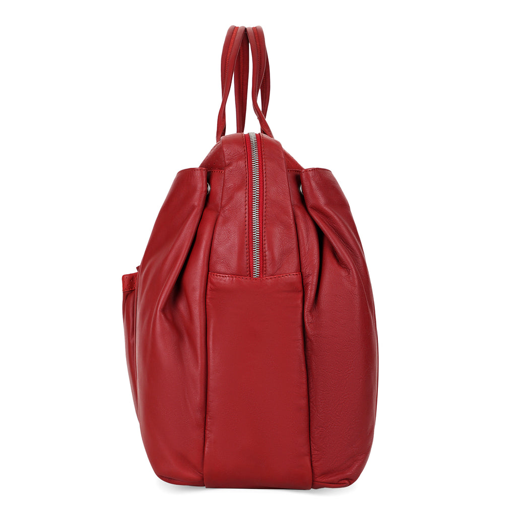 Grace Collection Limited Edition Genuine Leather Red Laptop Bag