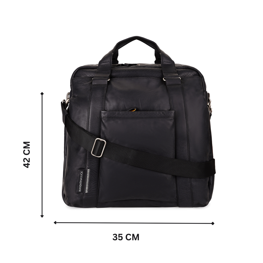 Grace Collection Limited Edition Genuine Leather Black Cabin Luggage Bag