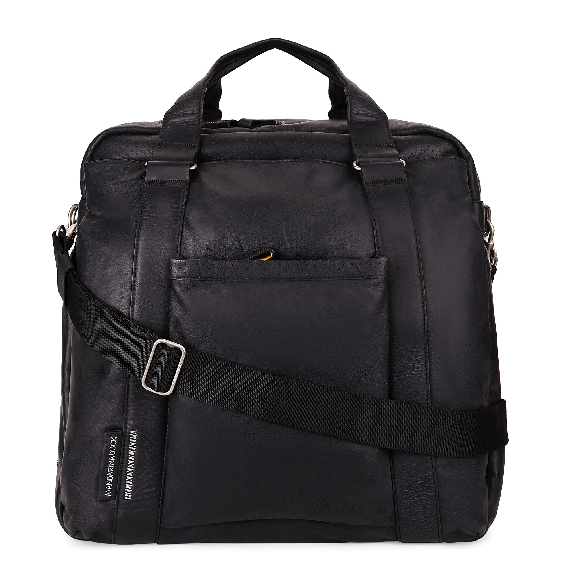 Grace Collection Limited Edition Genuine Leather Black Cabin Luggage Bag - Mandarina Duck
