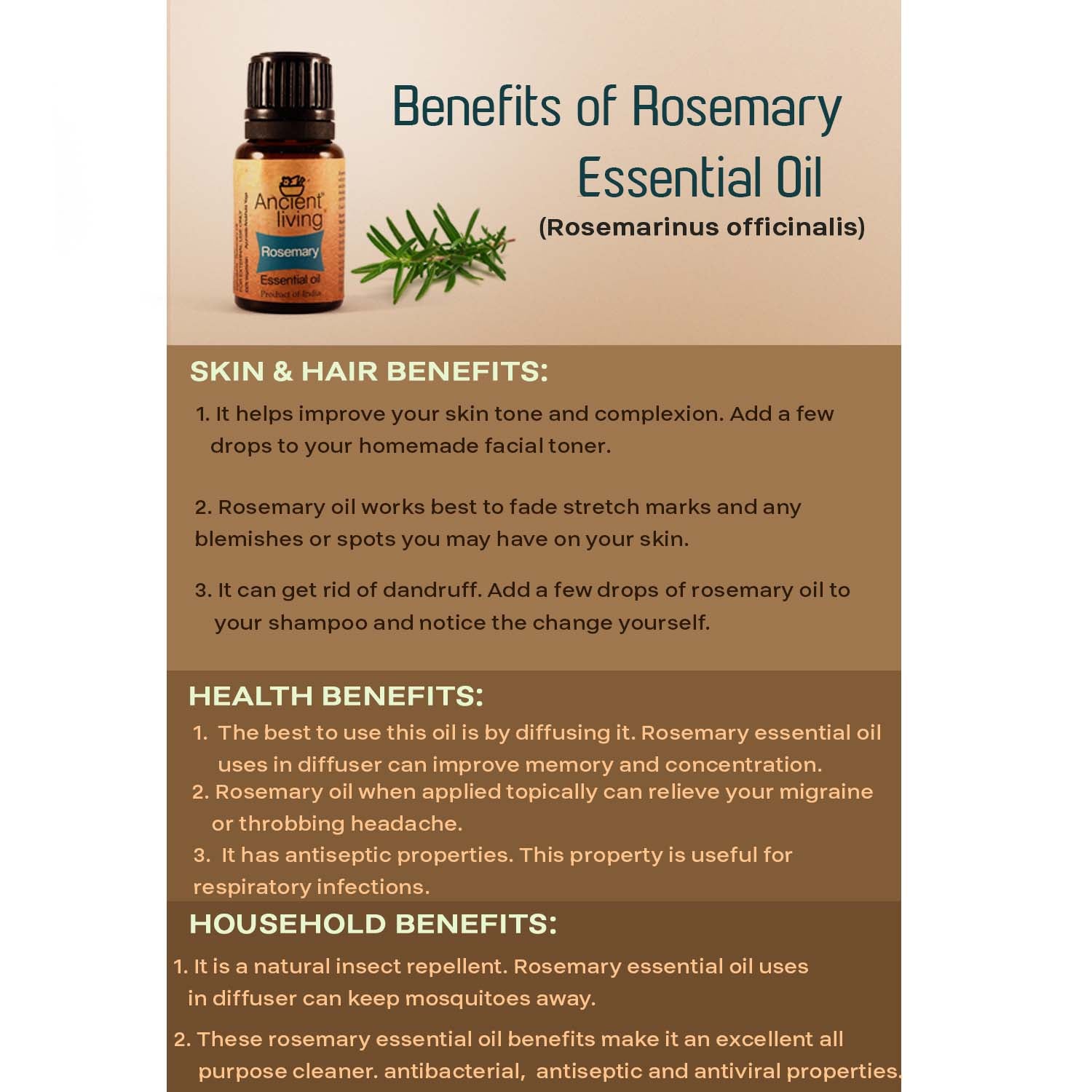 Rosemary Essential Oil - Ancient Living