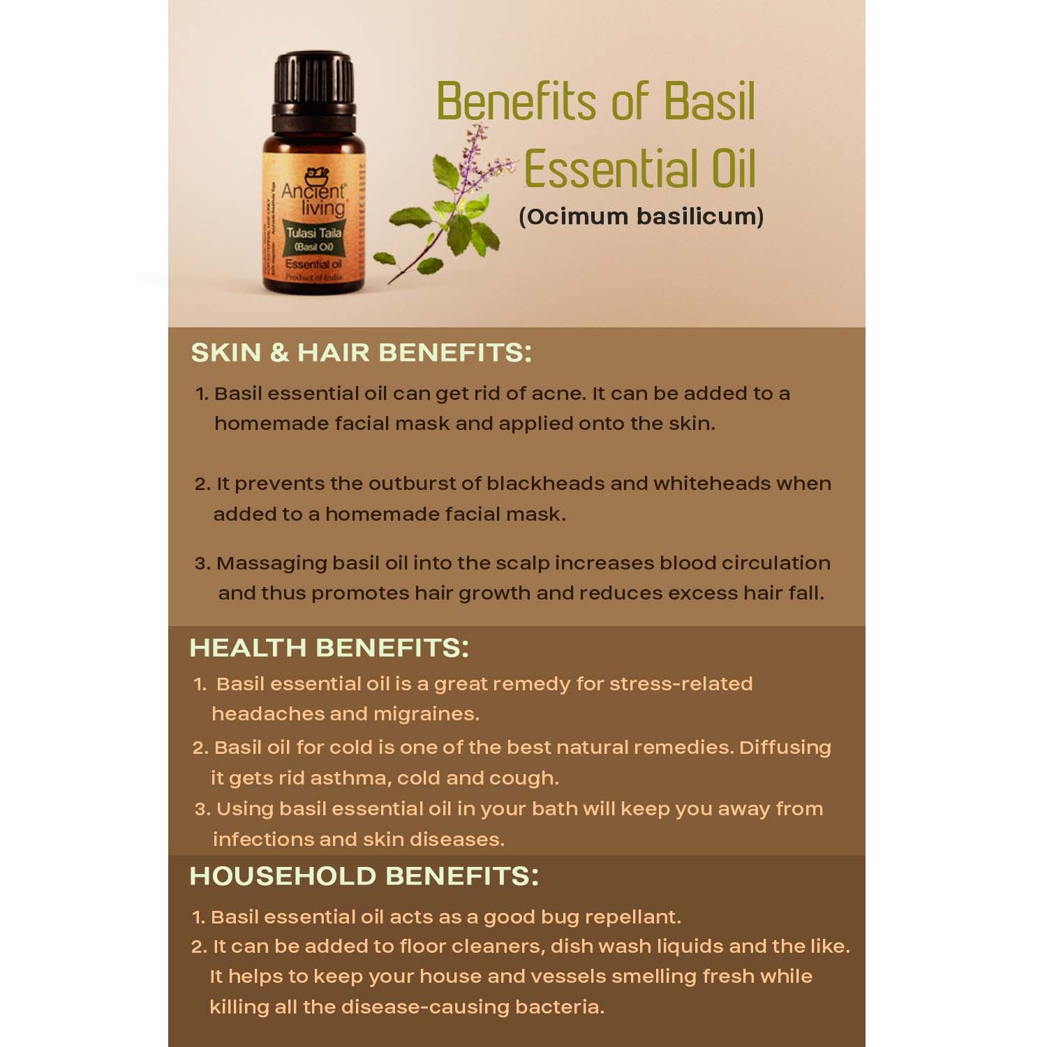 Basil Essential Oil - Ancient Living