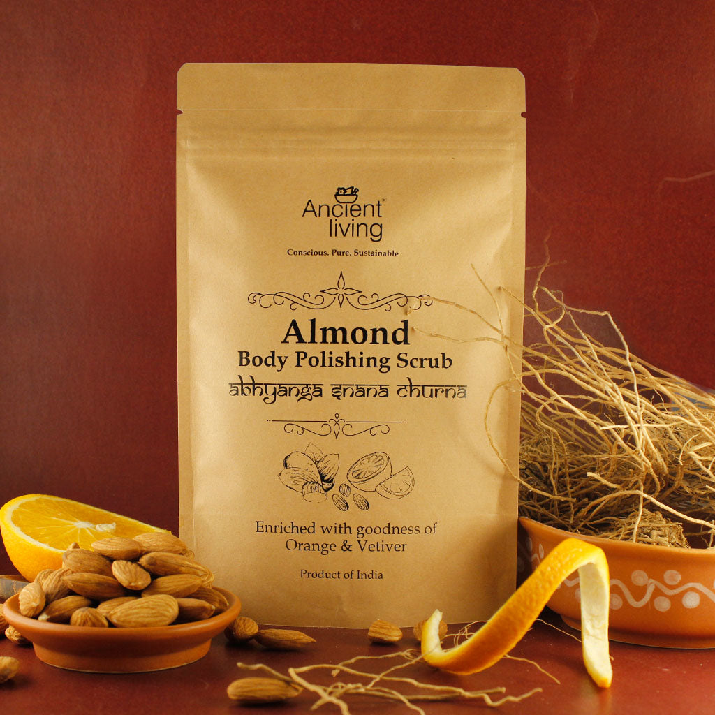 Almond Body Polishing Scrub Pouch - Ancient Living