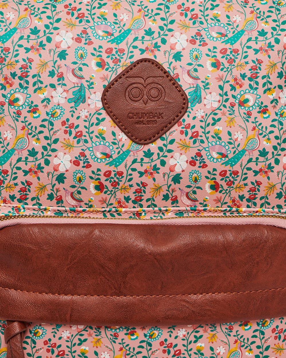 Springtime Floral Backpack-Pink - Chumbak