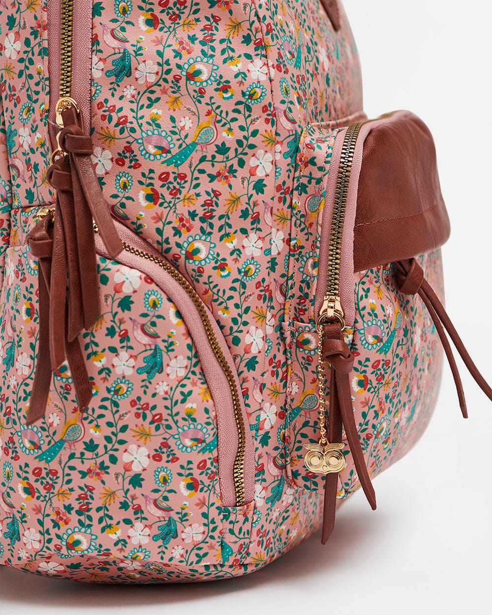 Springtime Floral Backpack-Pink - Chumbak