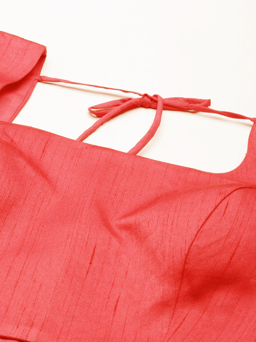 Women's Rose Pink-Toned Pure Silk Plain Readymade Blouse - Royal Dwells