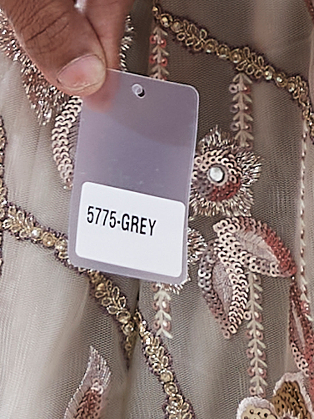 Women 's Grey Net heavy Sequinse embroidery Ready to Wear Lehenga choli & Dupatta - Royal Dwells