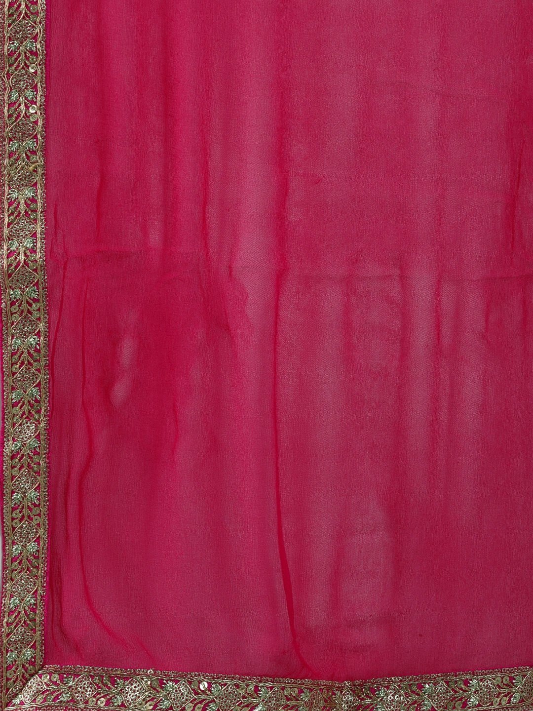 Women's  Turquoise Blue & Pink Printed Kurta with Palazzos & Dupatta