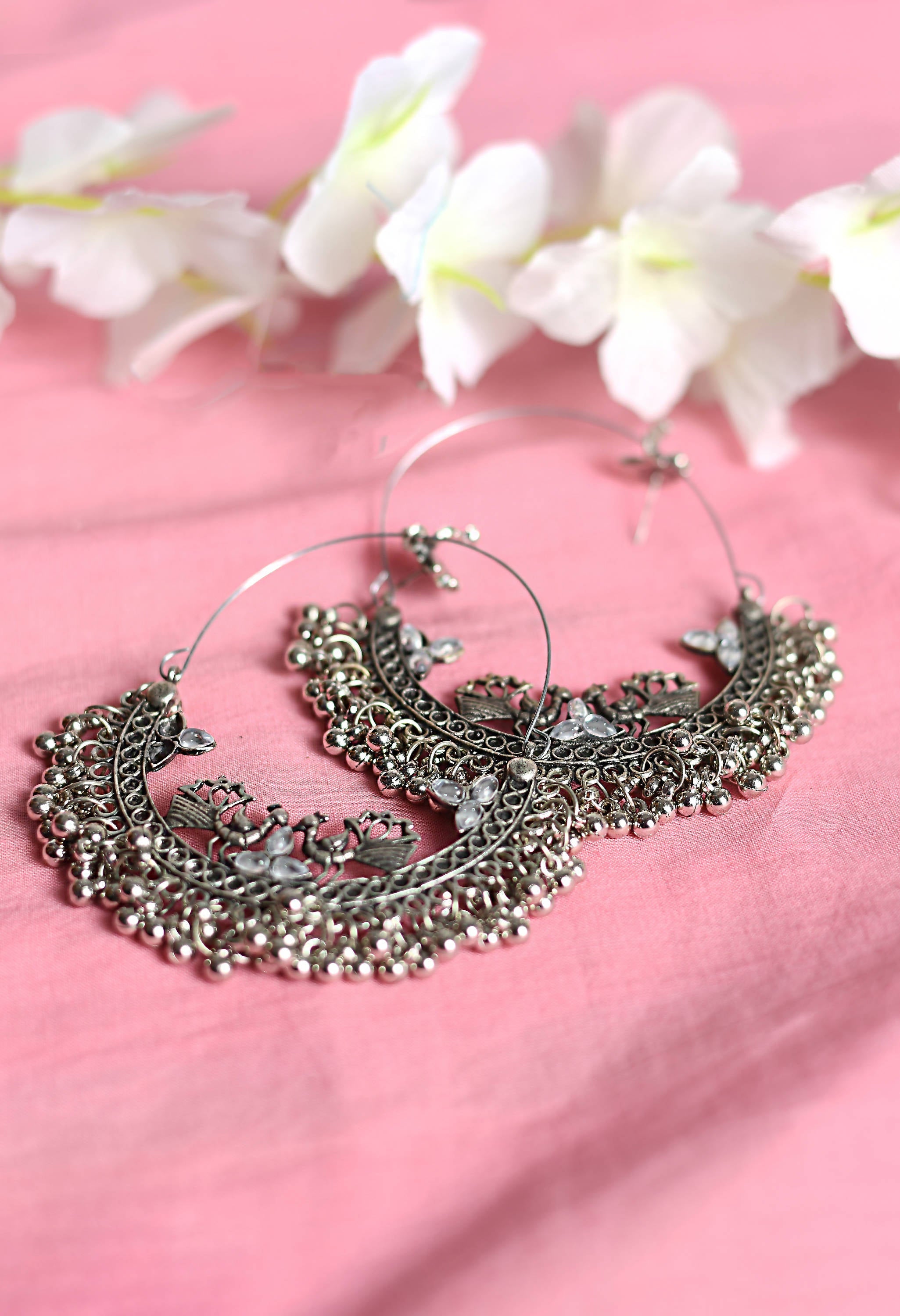 Trendia Peacock design Chandbali Ear