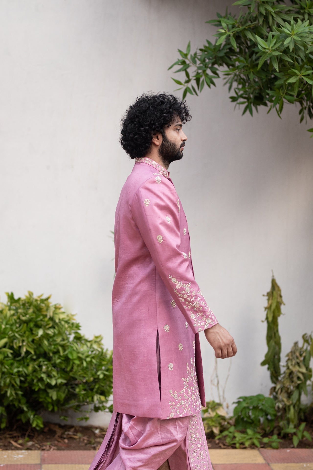Men's Dusty Purple Sherwani Sets - Hilo Design