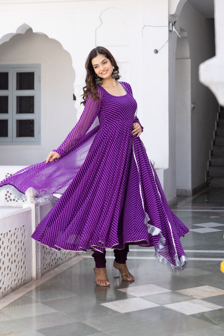 Women's Floral Printed Knee Length Elbow Length Sleeves Round Neck Kurti And Palazzo Set With Net Dupatta
