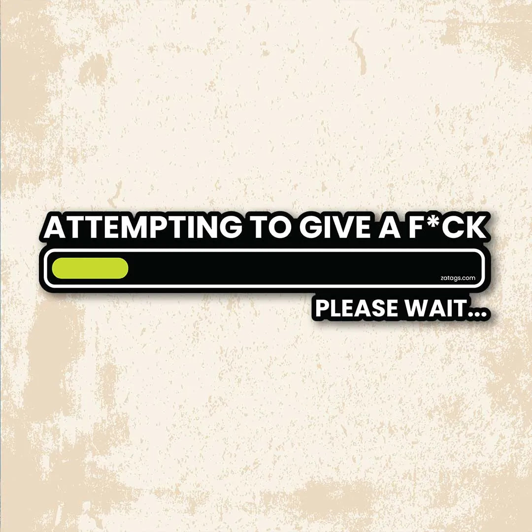 Please Wait - Bumper Sticker
