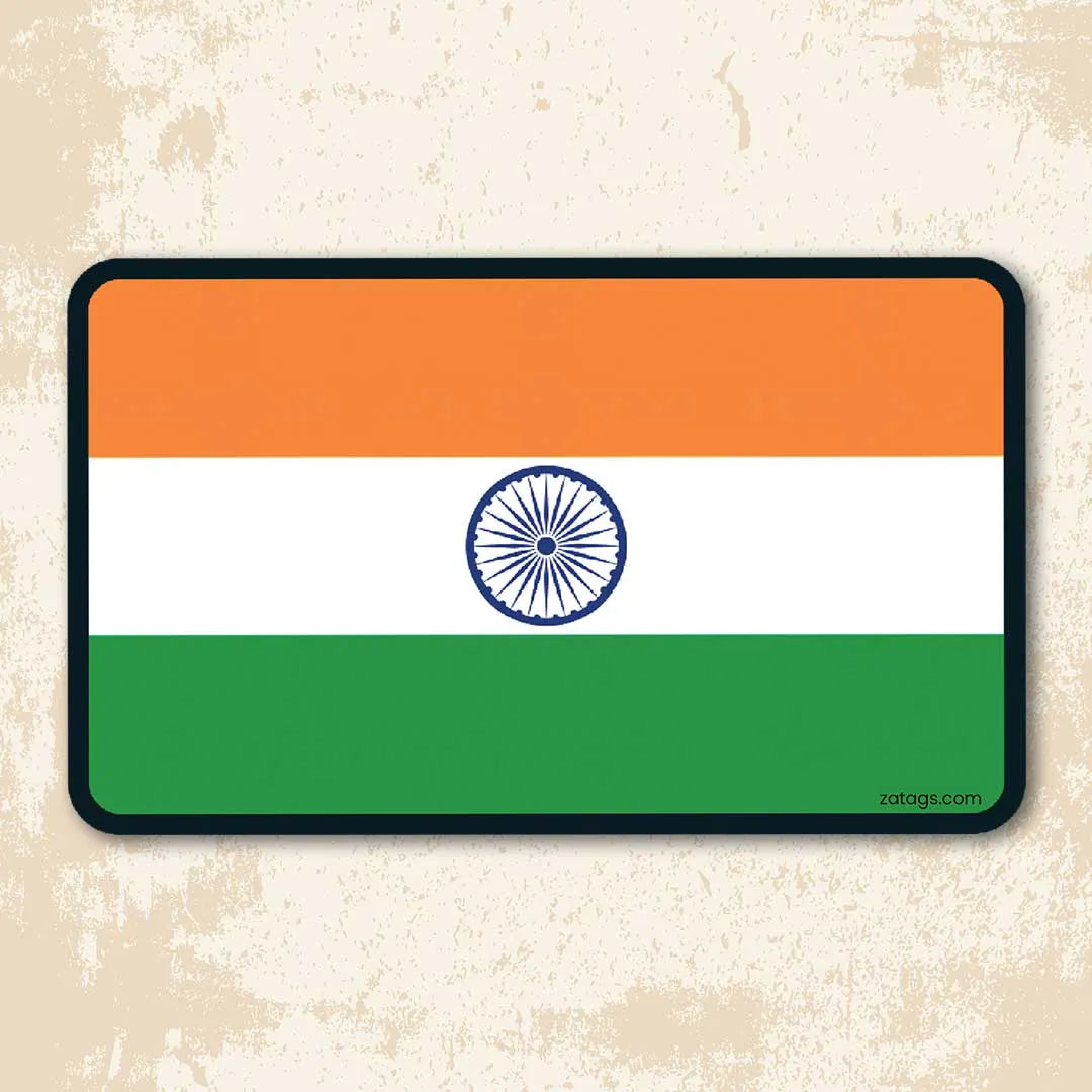 India Flag Rectangle - Bumper Sticker