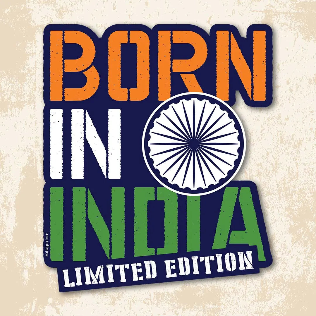 Born In India - Bumper Sticker