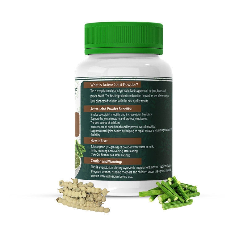 Active Joint Powder - Essential Ayurvedic Solution For Healthy Joints & Strong Bones (100Gm) - Jayshankar Ayurved