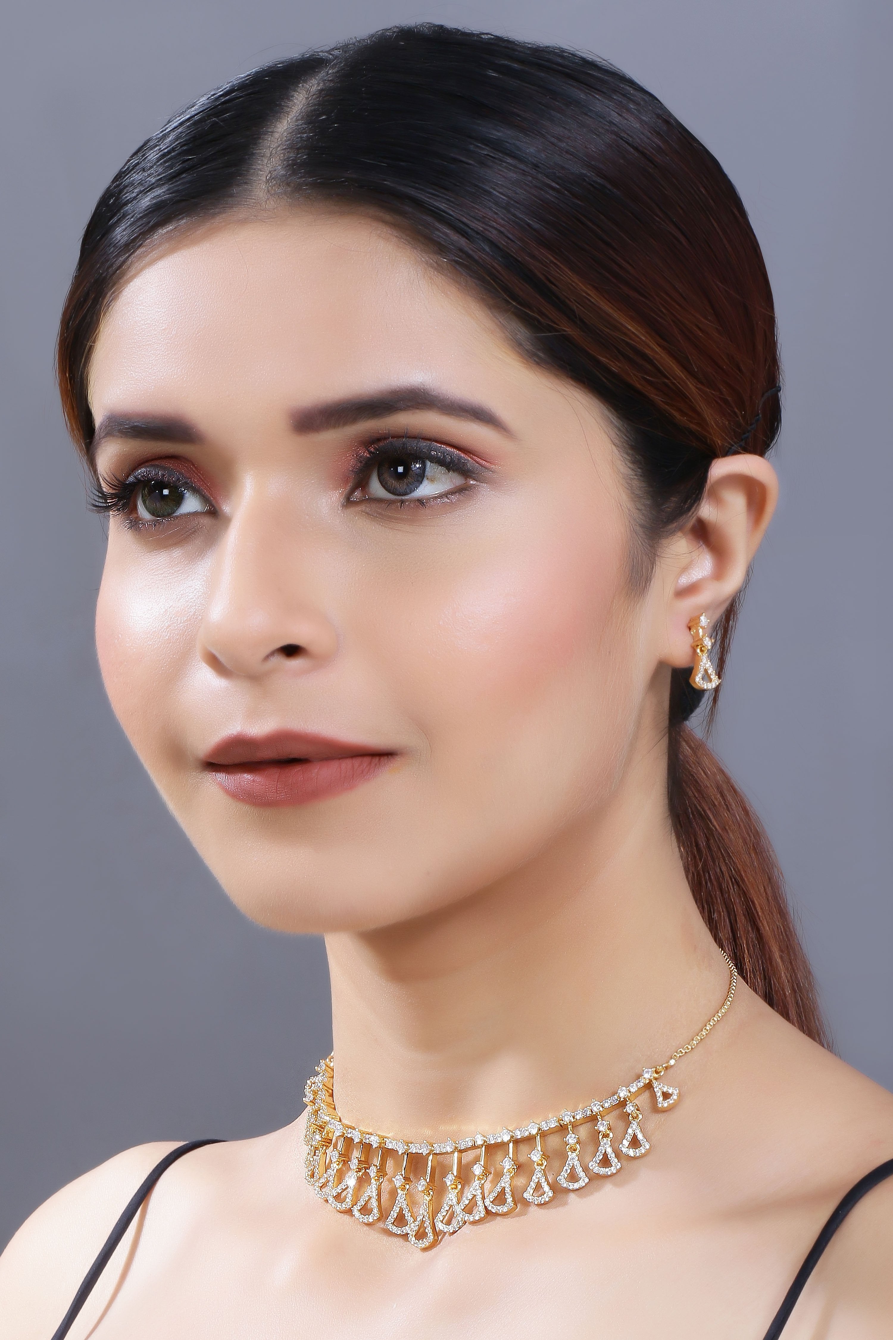 Women's Gold Plated Jewellery Set