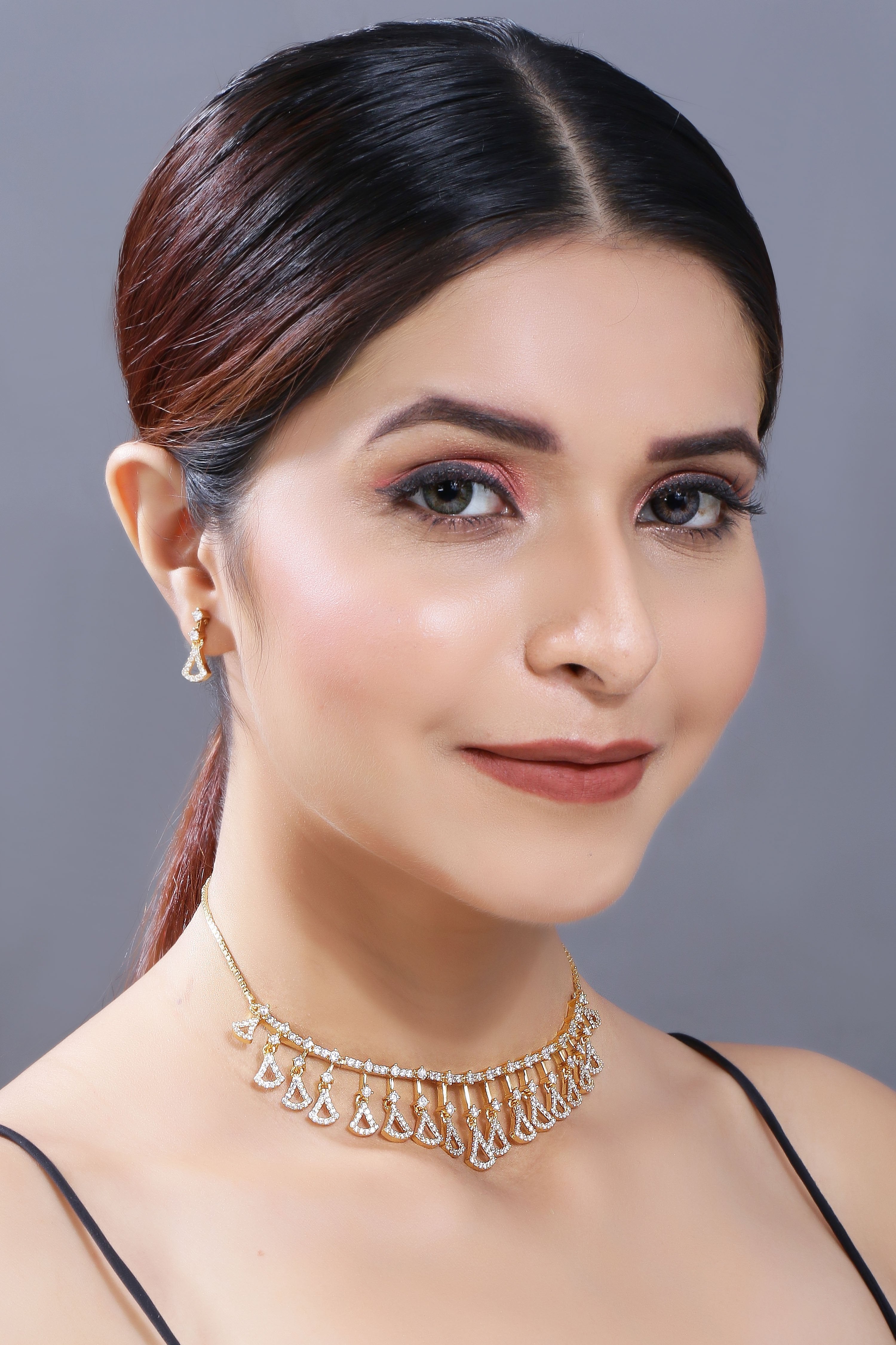Women's Gold Plated Jewellery Set