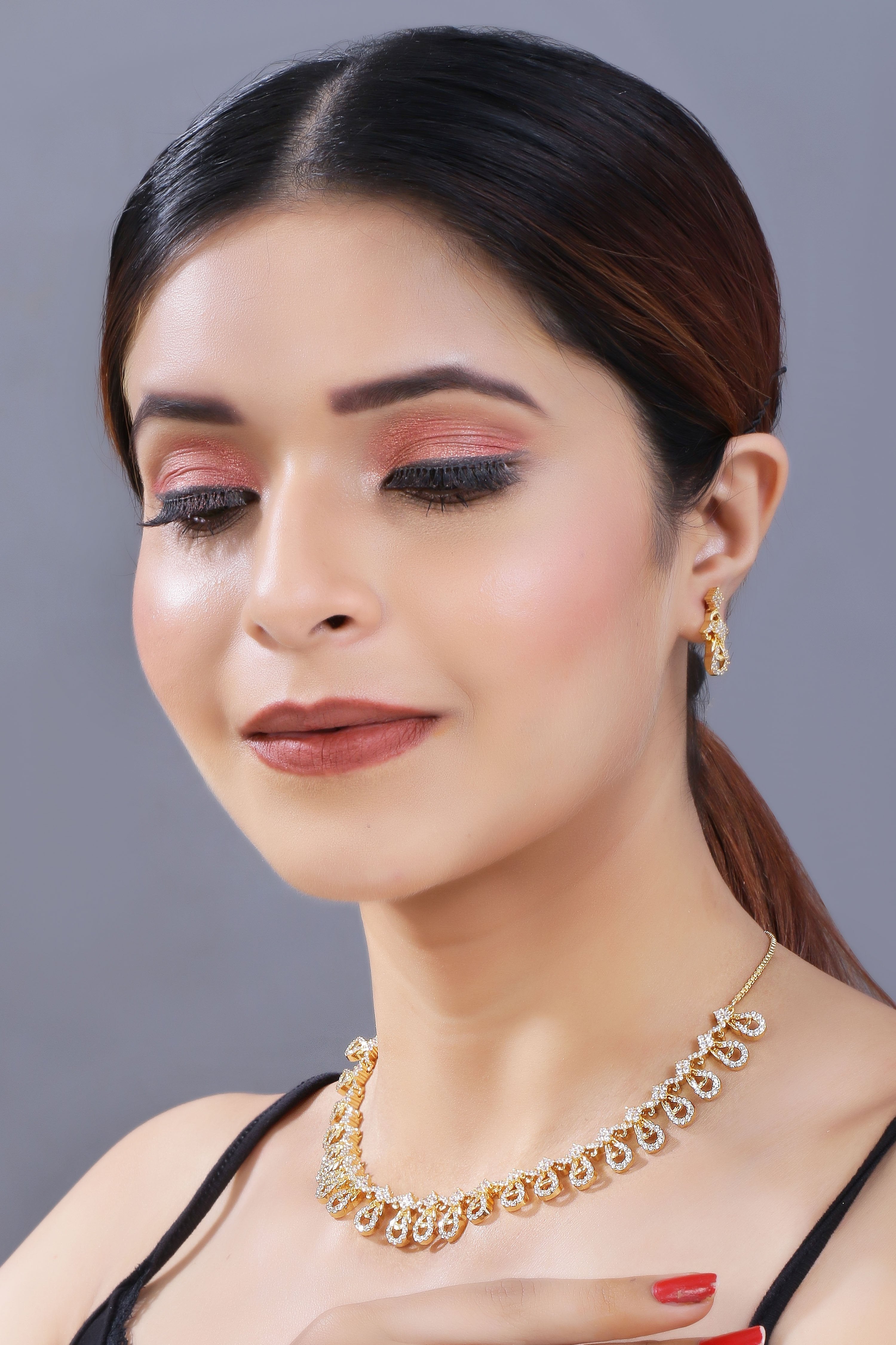 Women's Gold Plated Jewellery Set