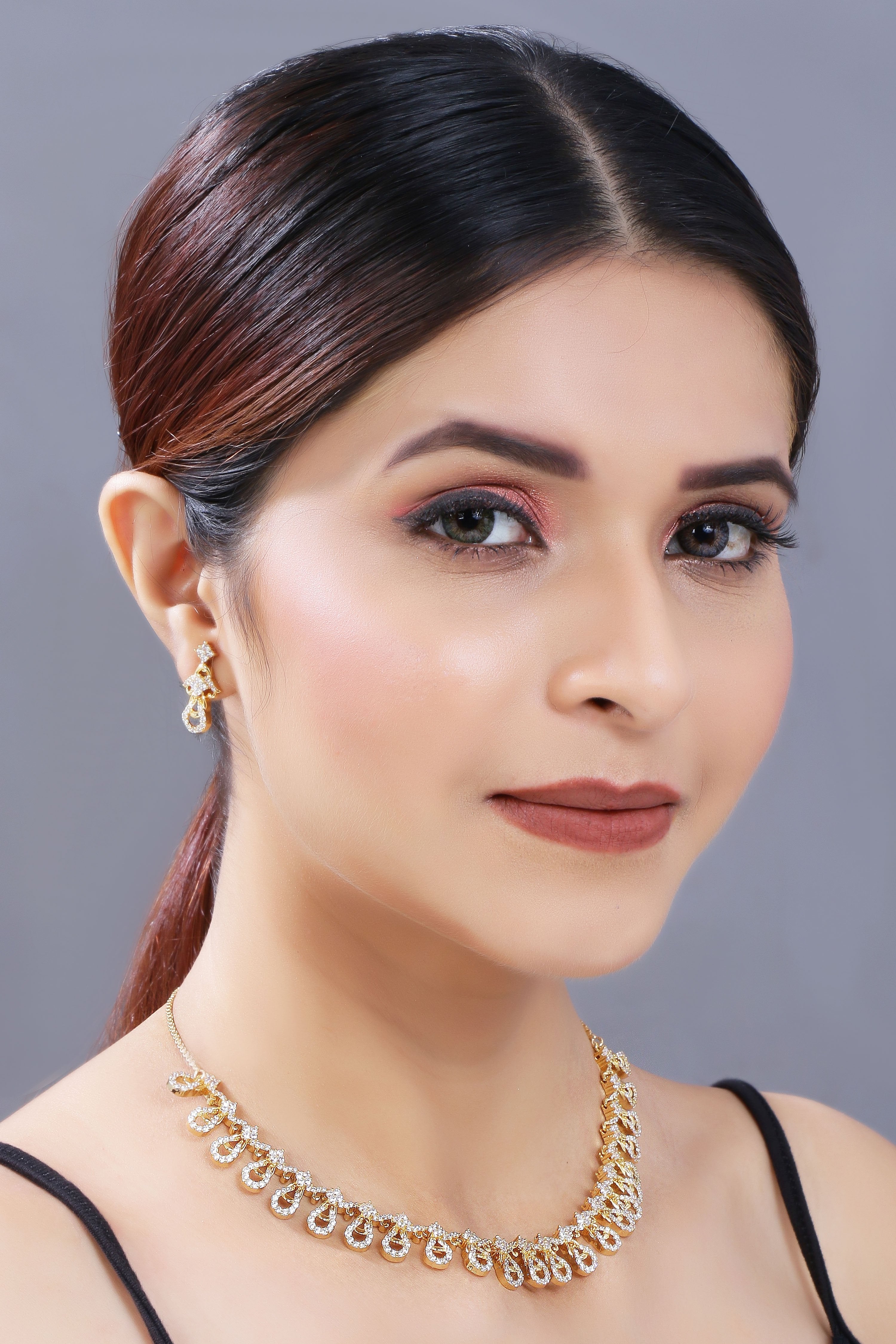 Women's Gold Plated Jewellery Set