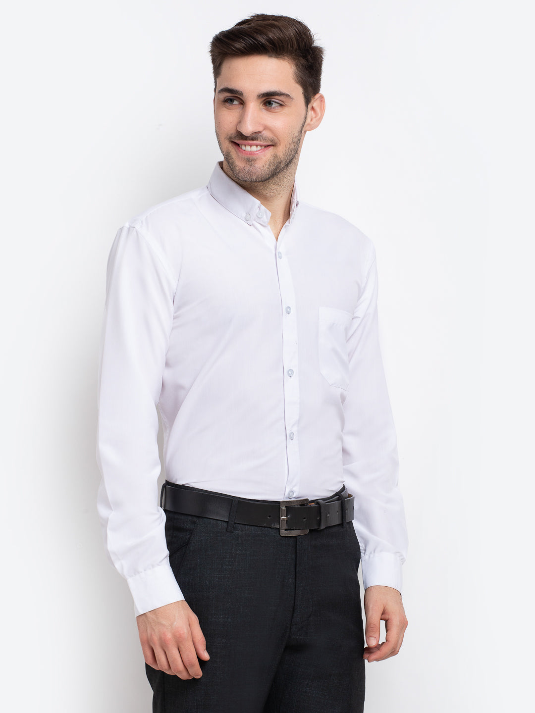 Men's Button Down Collar Cotton Formal Shirt - Taantav