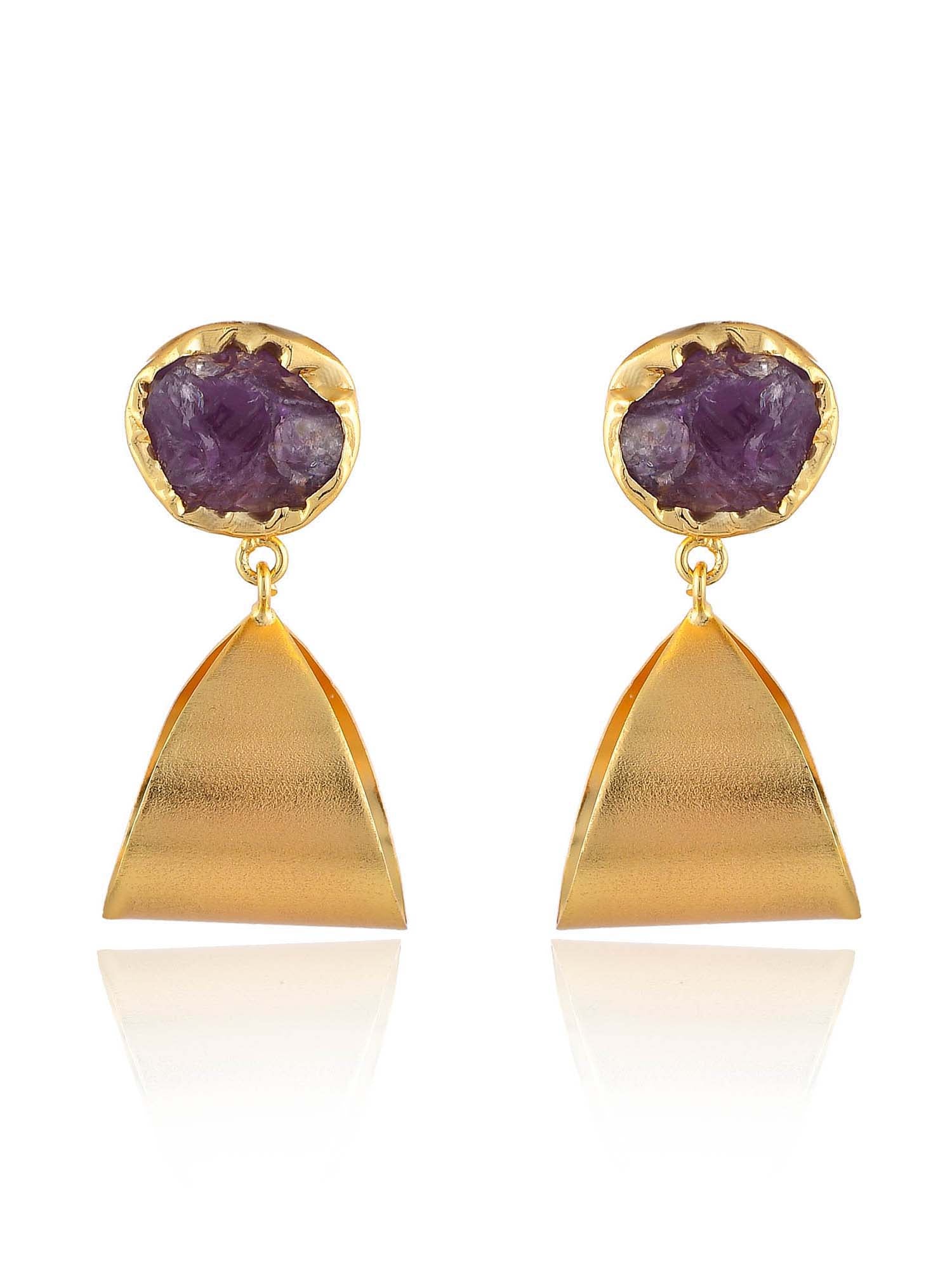 Women's Rough Potli Earrings