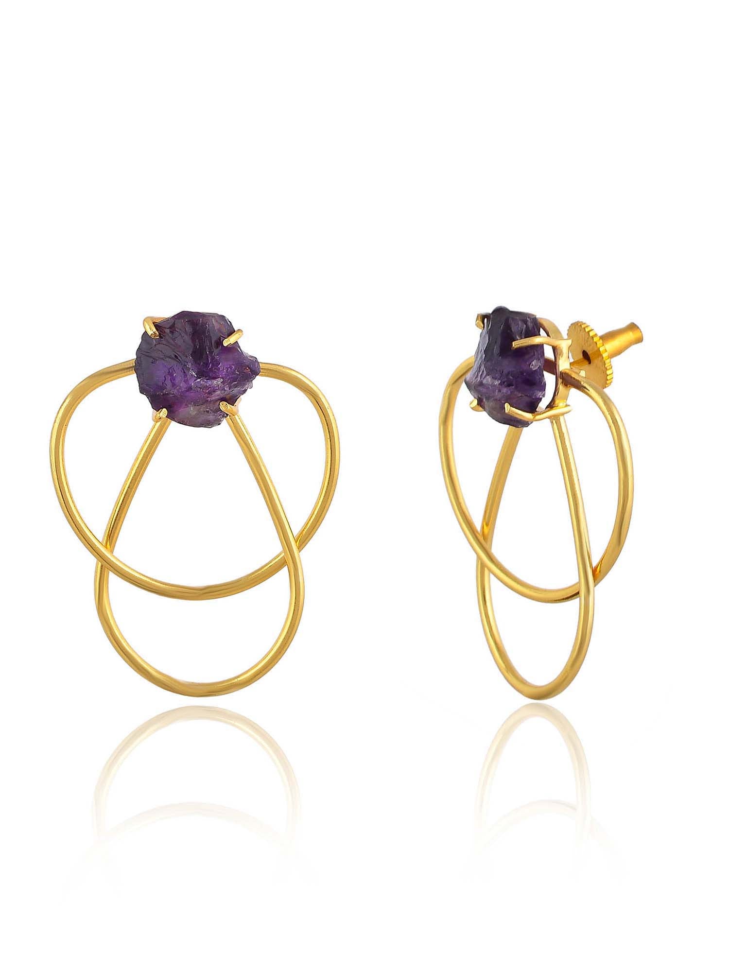 Women's Rough Inter Tangled Earring