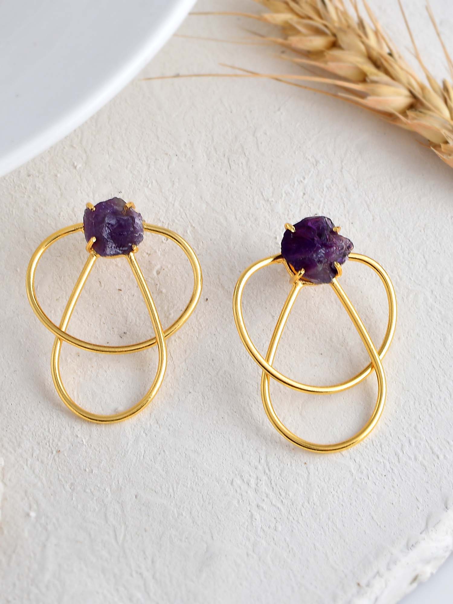 Women's Rough Inter Tangled Earring