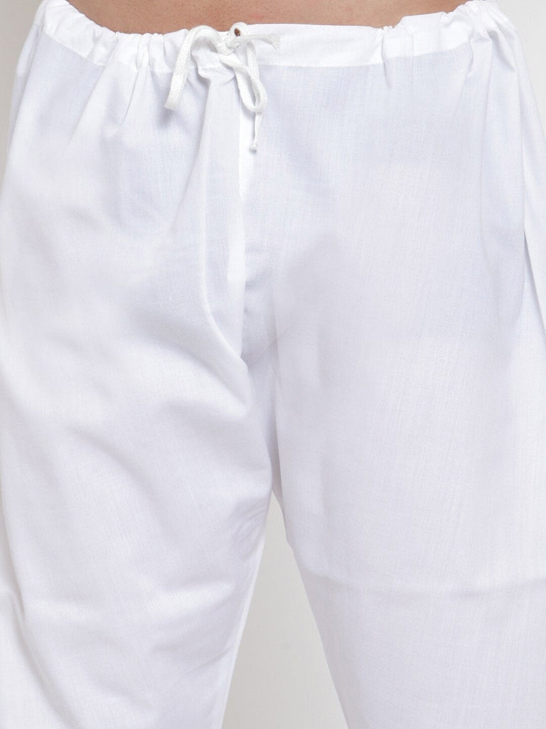 Men's Black Cotton Solid Kurta Pyjama Sets ( Jokp 611 Black )