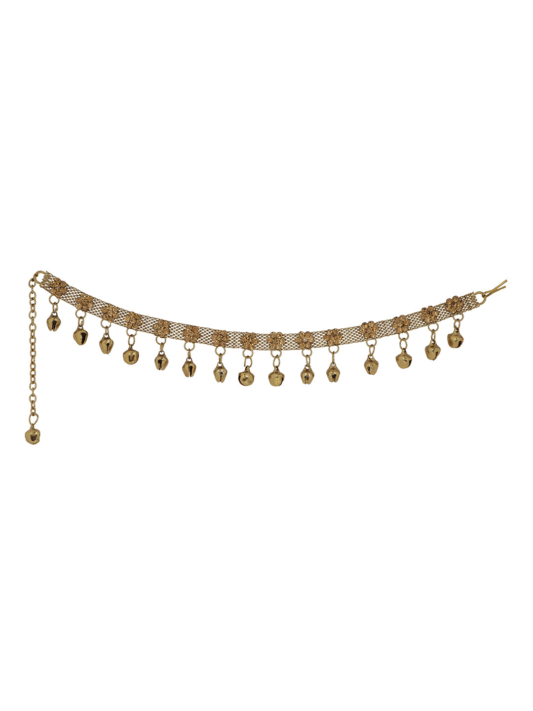 Women's Gold Plated Traditional Ghungroo Anklet/ Payal For Bridals - Anikas Creation