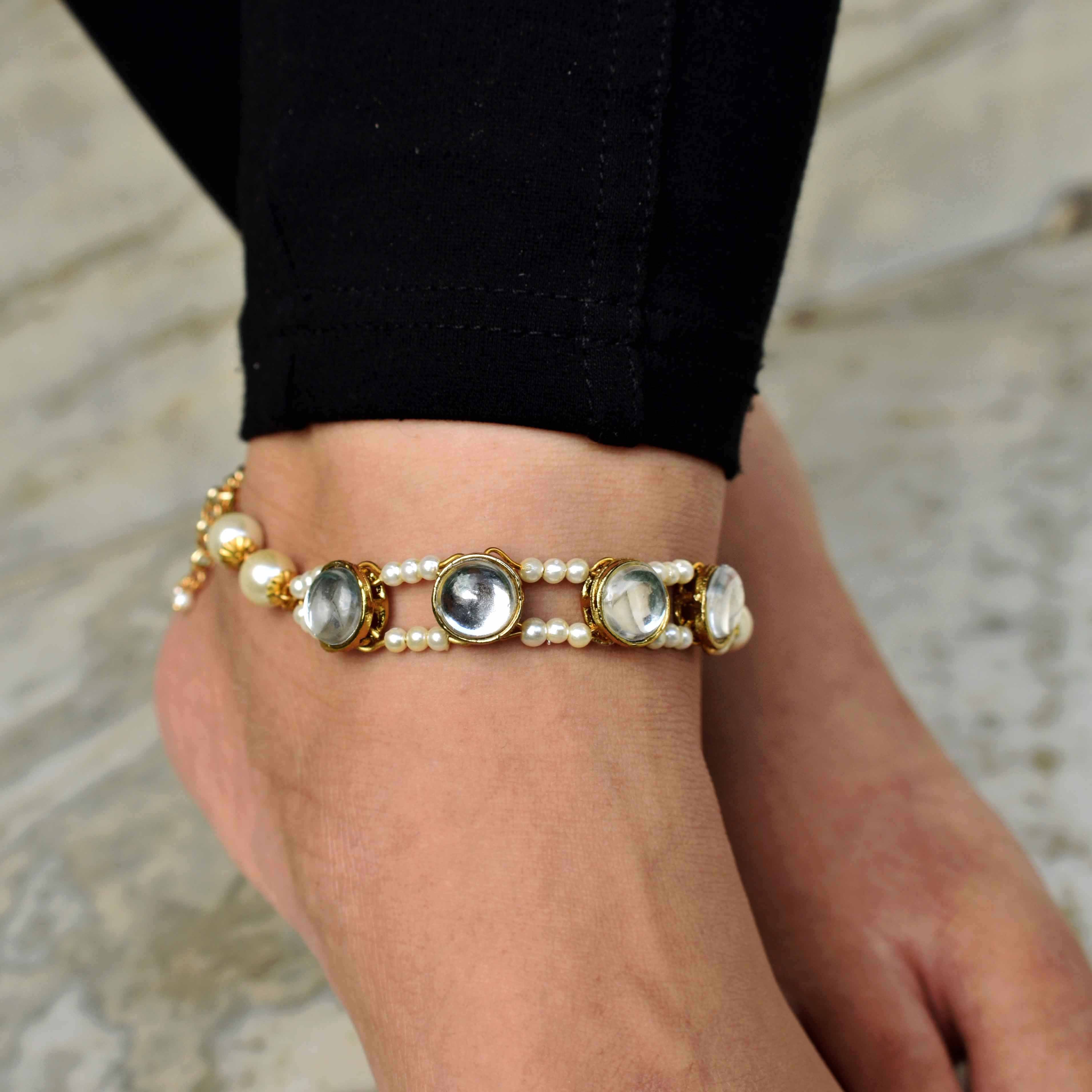 Women's PEARL BAR ANKLET