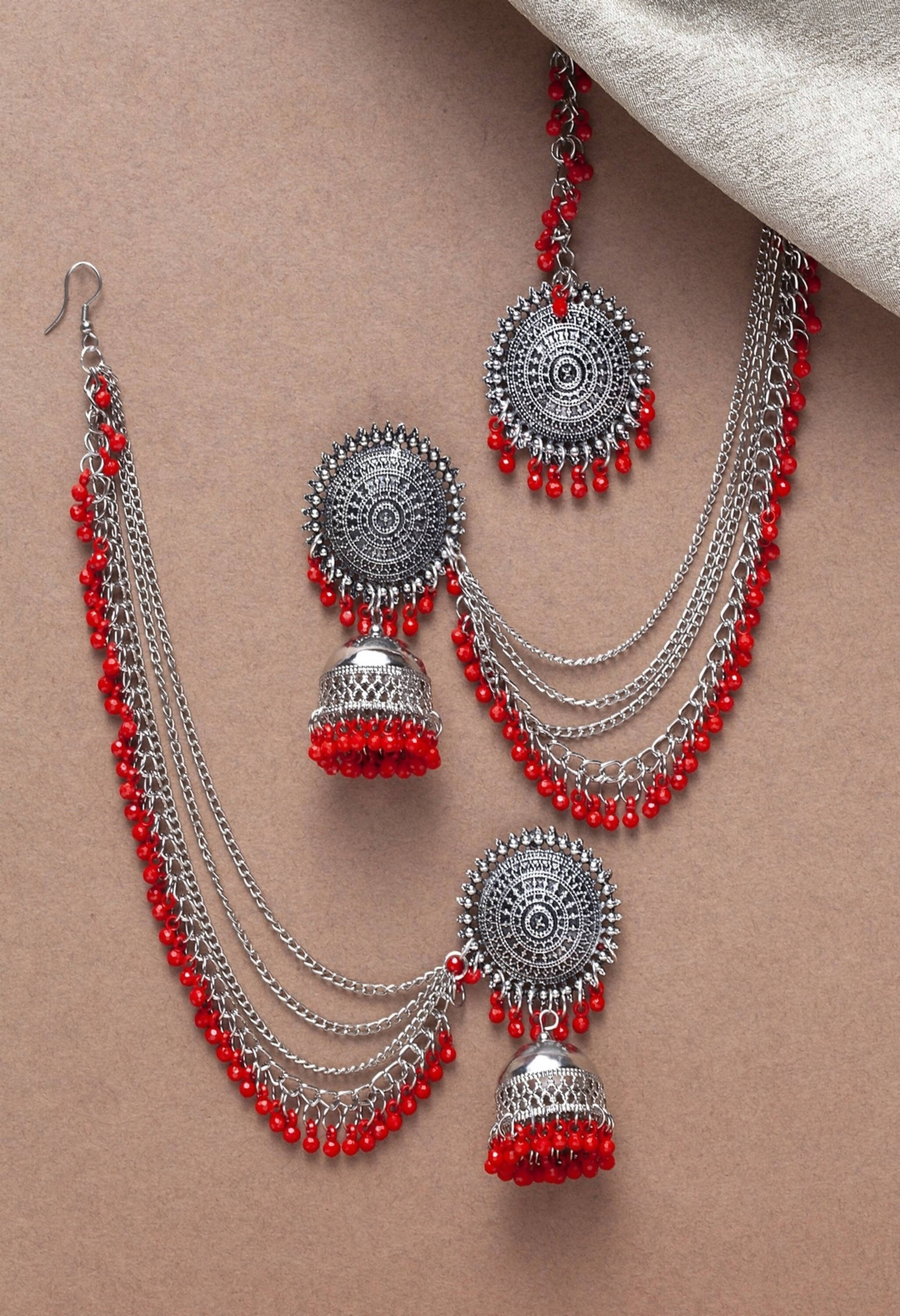 Johar Kamal Bahubali Earrings &